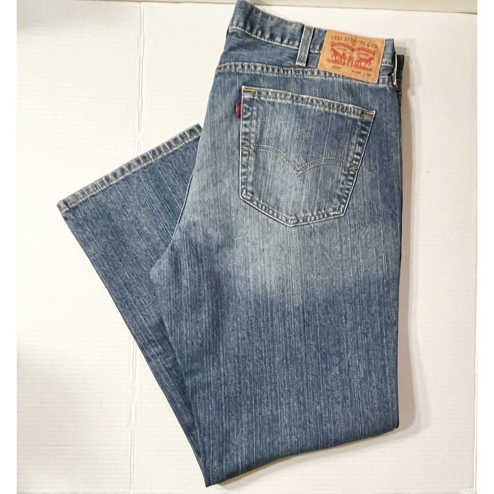 Levi's 559 Jeans Men's 38x30 Blue Relaxed Straight Fit Western Americana Baggy